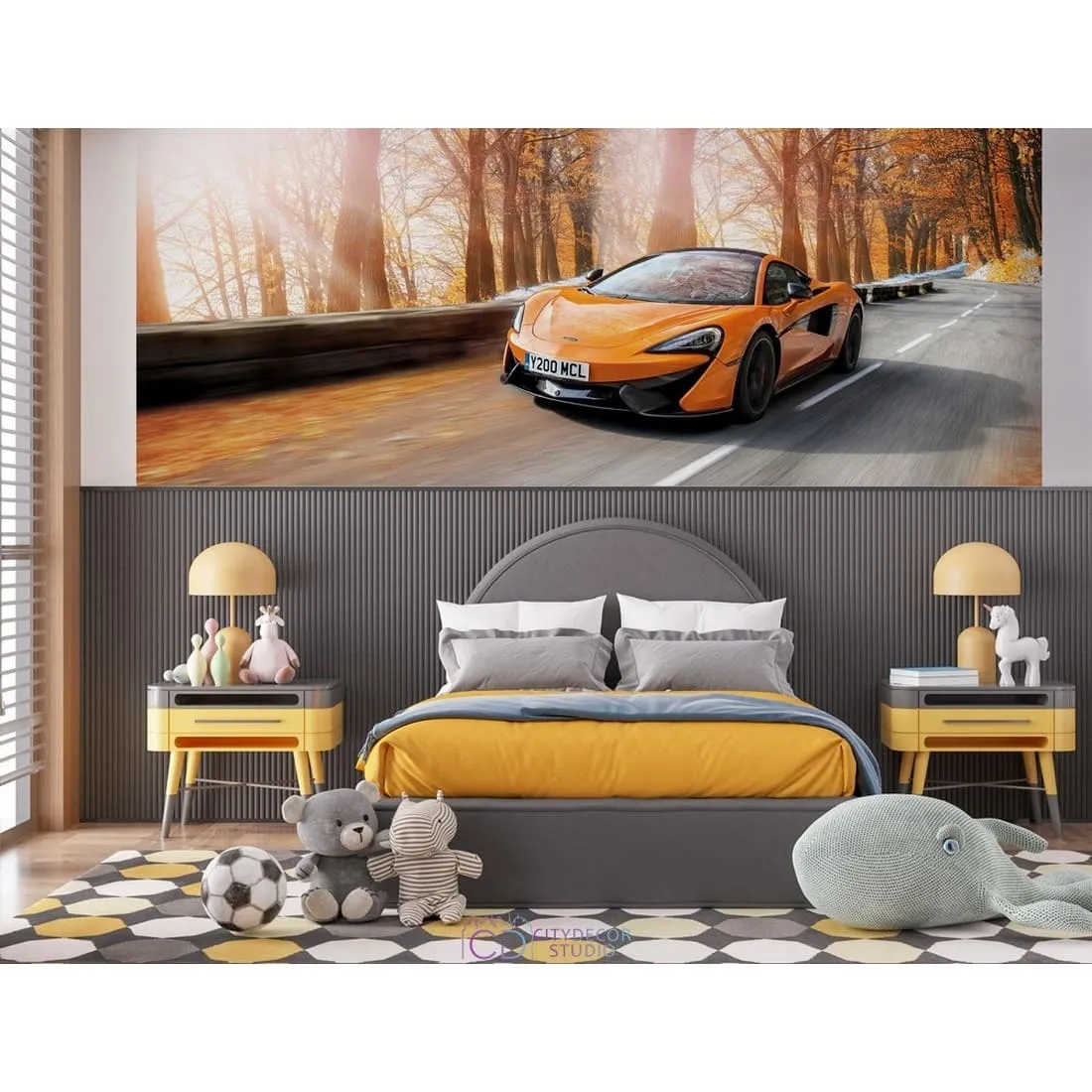 Фотообои на заказ по индивидуальному размеру Citydecor Транспорт 145