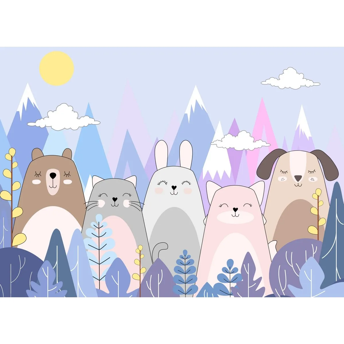 Фотообои на заказ по индивидуальному размеру Citydecor Cute&Lovely 31