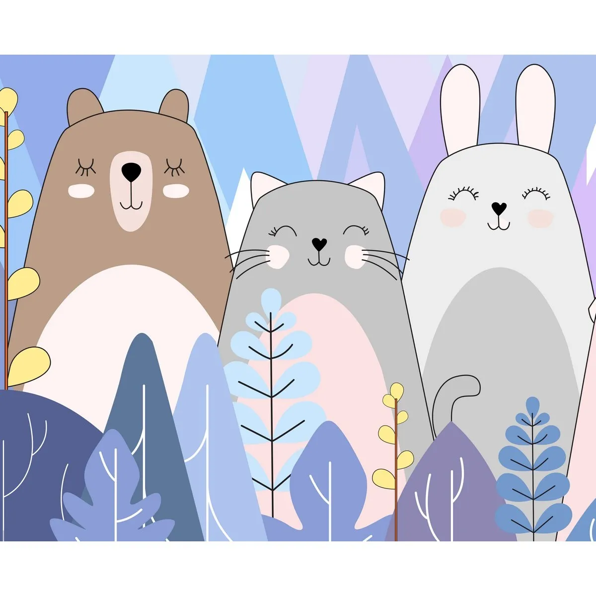 Фотообои на заказ по индивидуальному размеру Citydecor Cute&Lovely 31