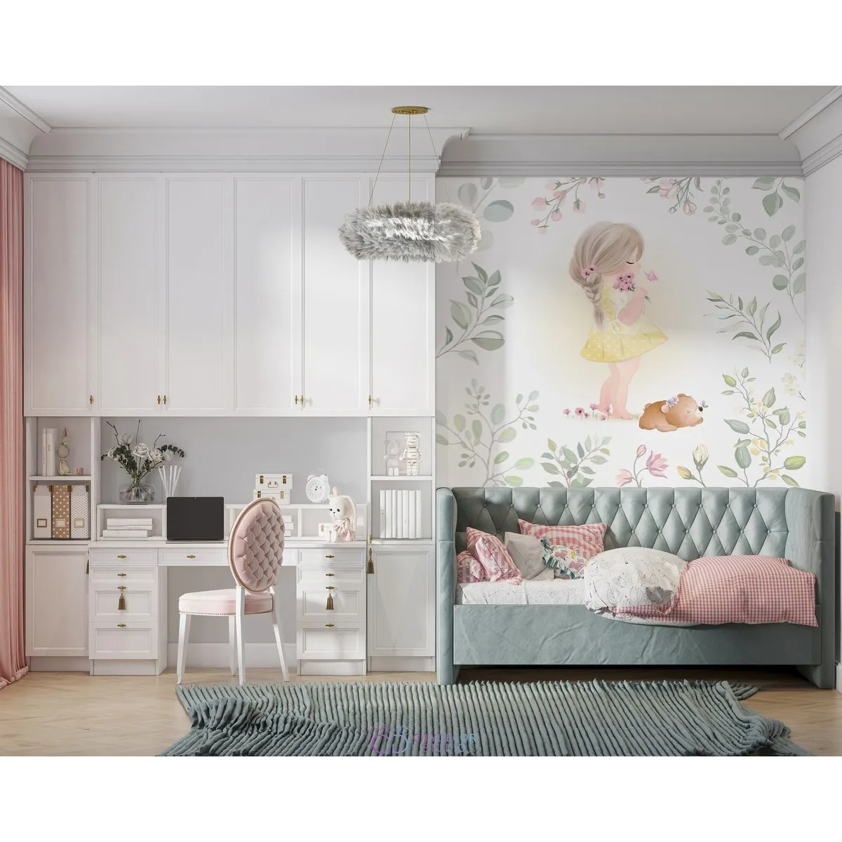Дизайнерские фотообои по индивидуальному размеру Citydecor Cute&Lovely 33