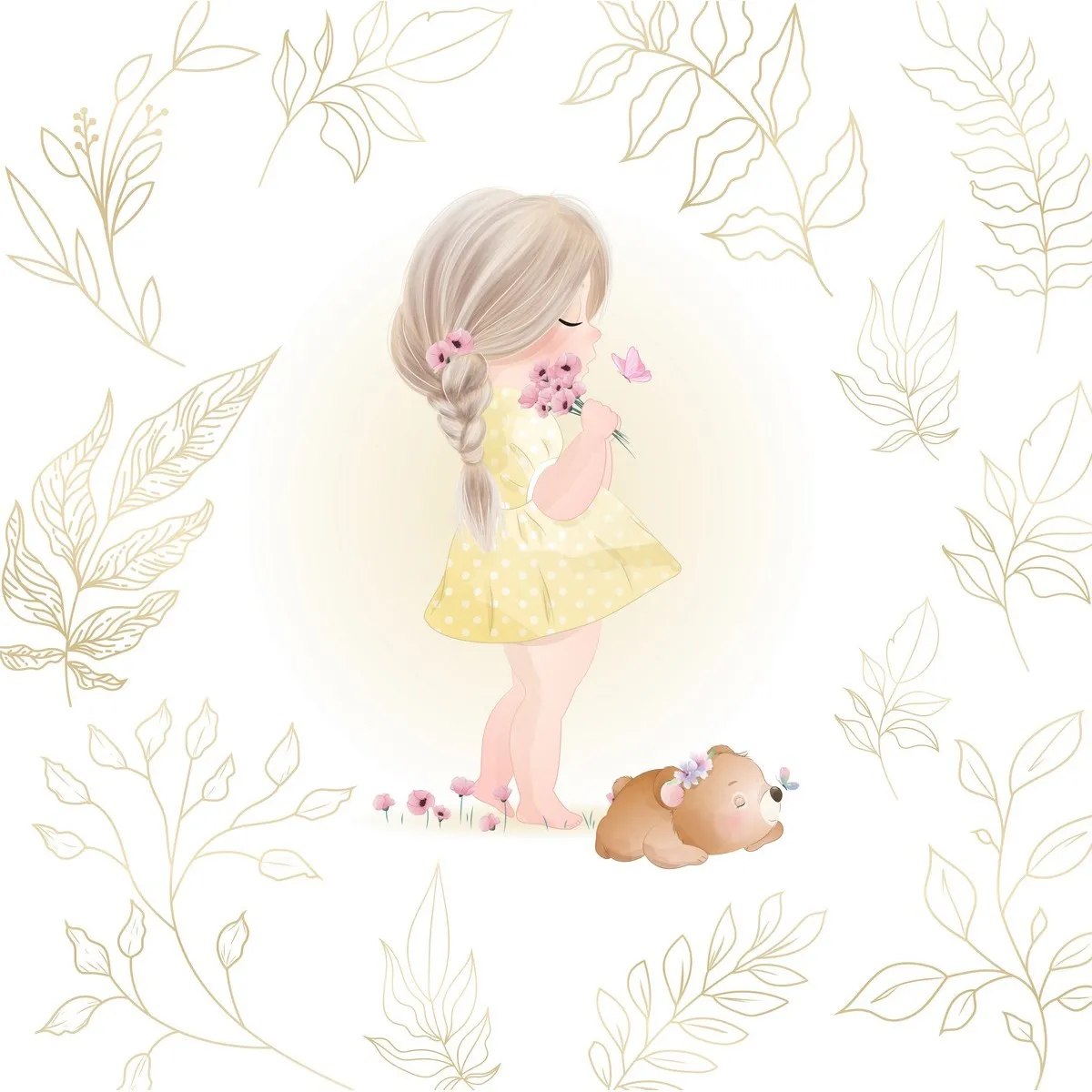 Дизайнерские фотообои по индивидуальному размеру Citydecor Cute&Lovely 35