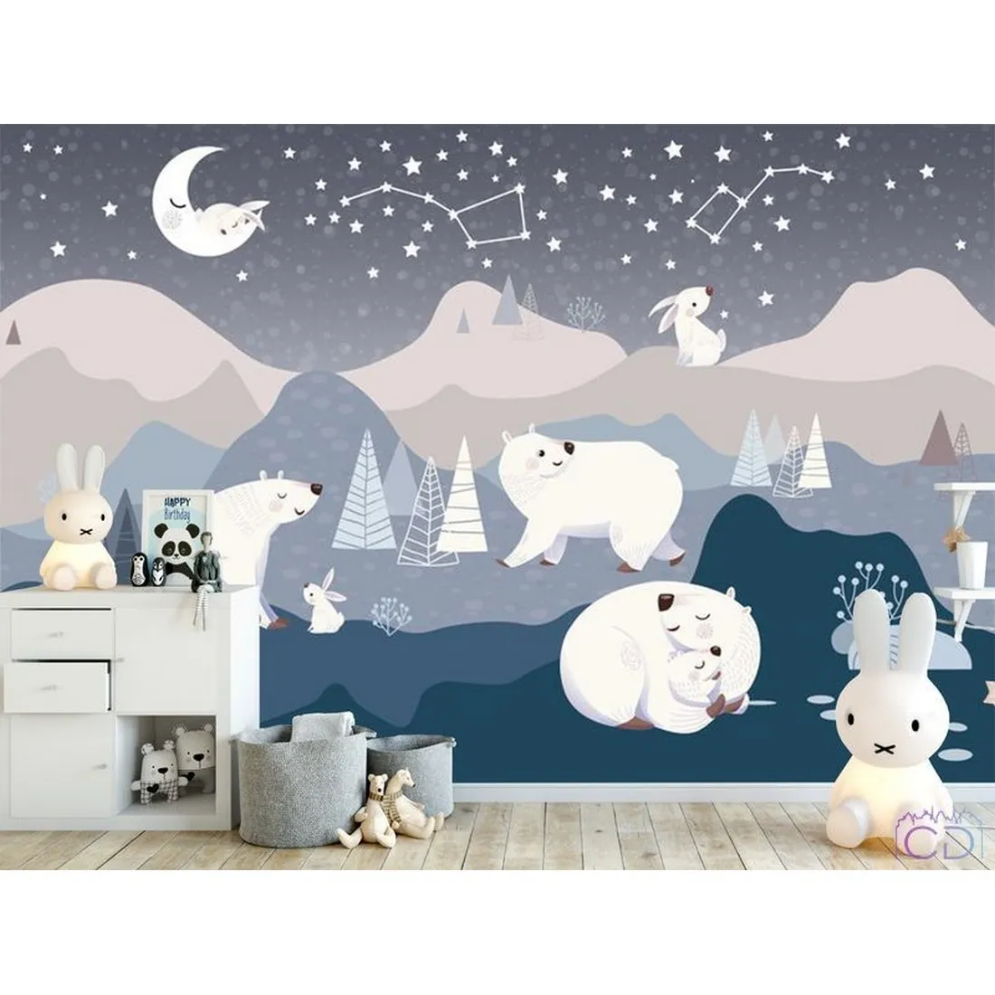 Фотообои на заказ по индивидуальному размеру Citydecor Cute&Lovely 15 