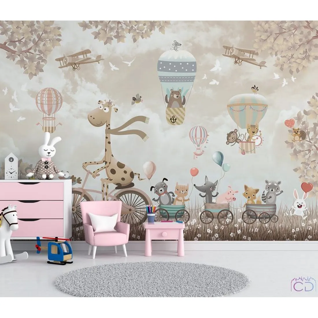 Фотообои на заказ по индивидуальному размеру Citydecor Cute&Lovely 17