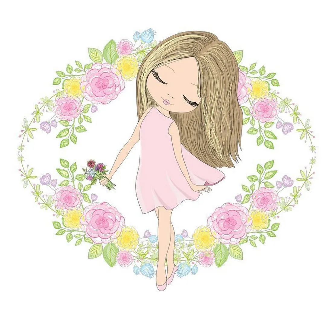 Дизайнерские фотообои по индивидуальному размеру Citydecor Cute&Lovely 21