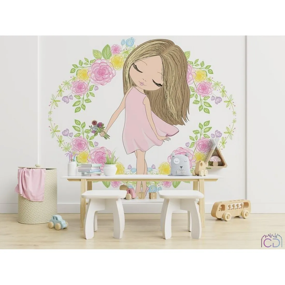 Дизайнерские фотообои по индивидуальному размеру Citydecor Cute&Lovely 21