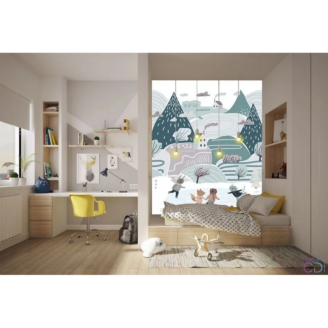 Фотообои на заказ по индивидуальному размеру Citydecor Детская 200