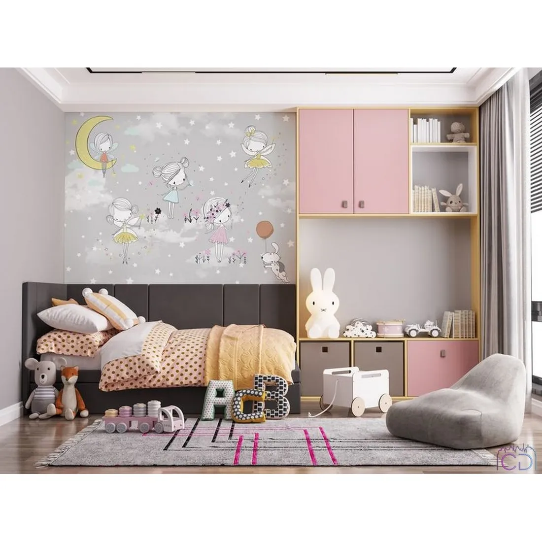 Дизайнерские фотообои по индивидуальному размеру Citydecor Cute&Lovely 24