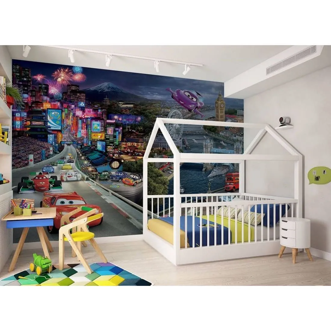 Фотообои на заказ по индивидуальному размеру Citydecor Тачки панорама