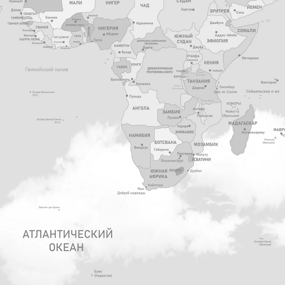 Фотообои на заказ по индивидуальному размеру Citydecor Детская (карта мира) 487