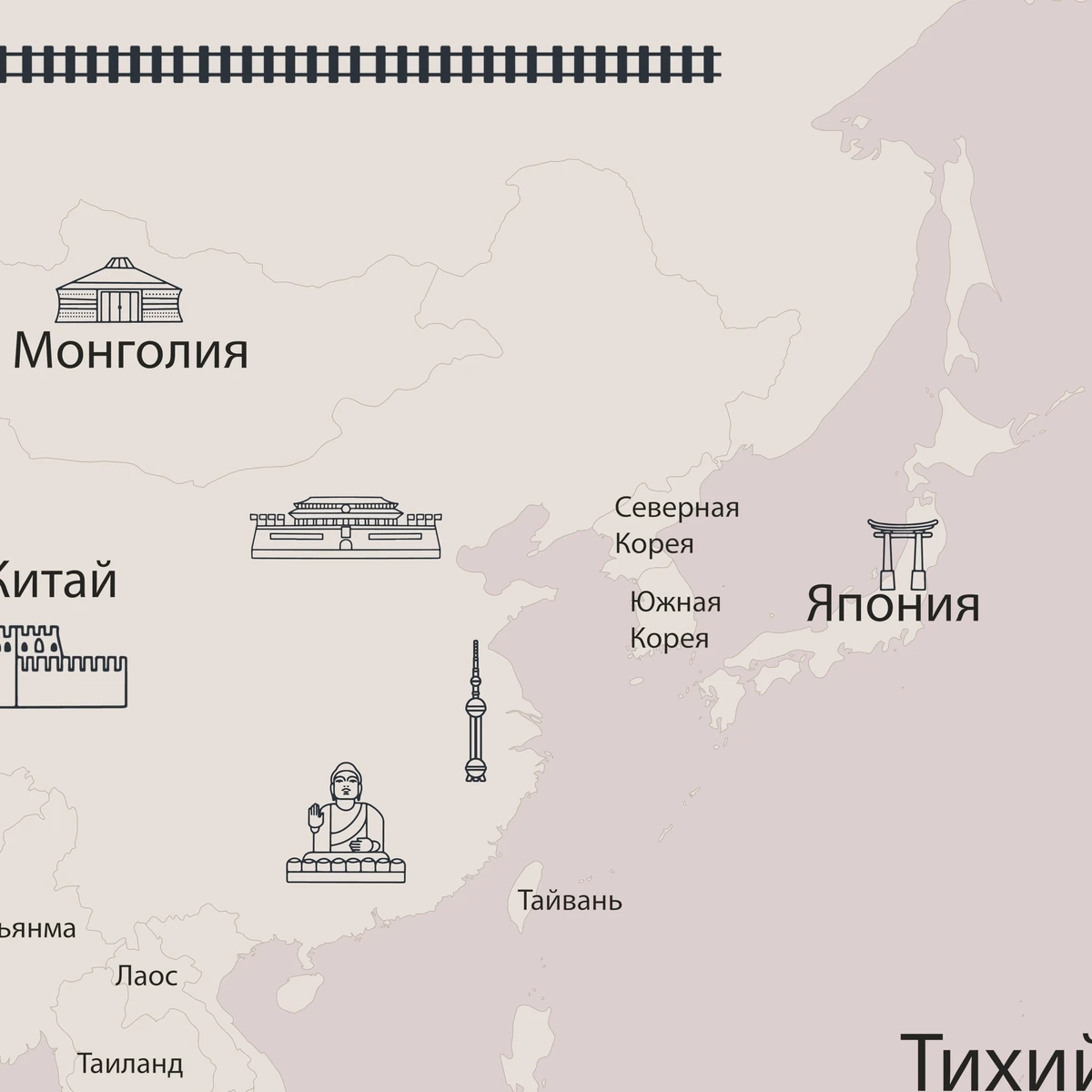 Фотообои на заказ по индивидуальному размеру Citydecor Детская (карта мира) 498