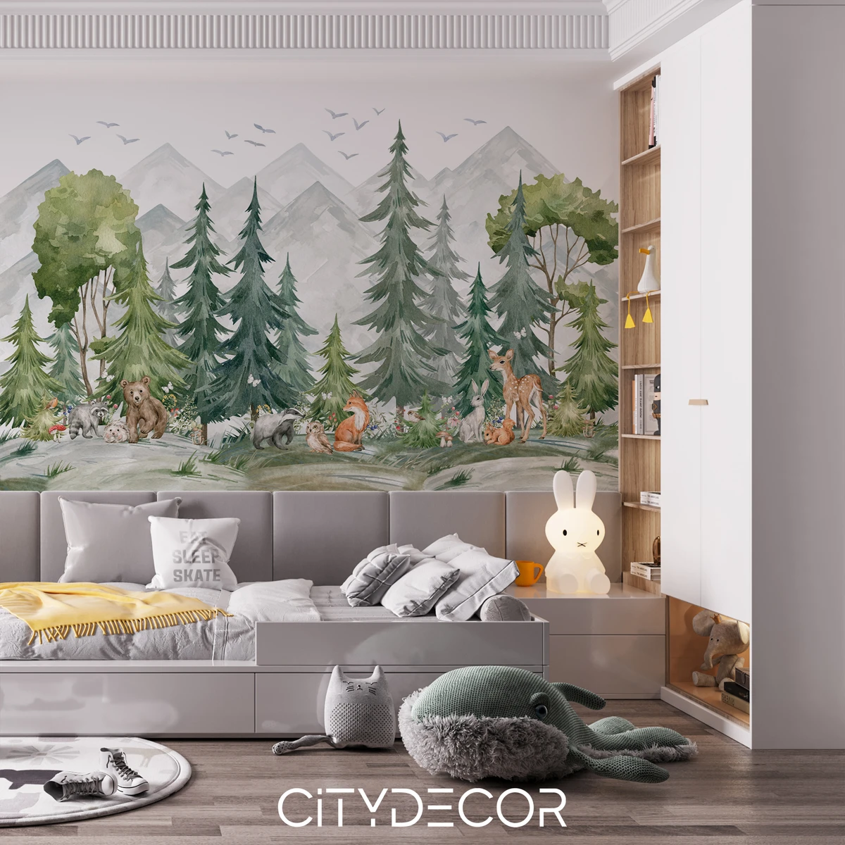 Фотообои на заказ по индивидуальному размеру Citydecor Лесная сказка 3
