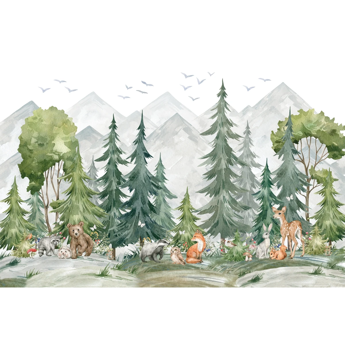 Фотообои на заказ по индивидуальному размеру Citydecor Лесная сказка 3