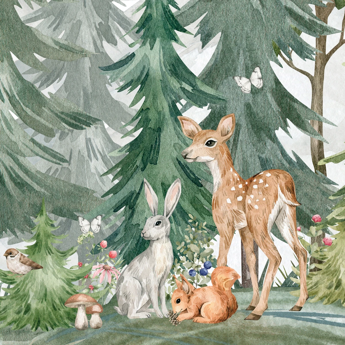 Фотообои на заказ по индивидуальному размеру Citydecor Лесная сказка 3