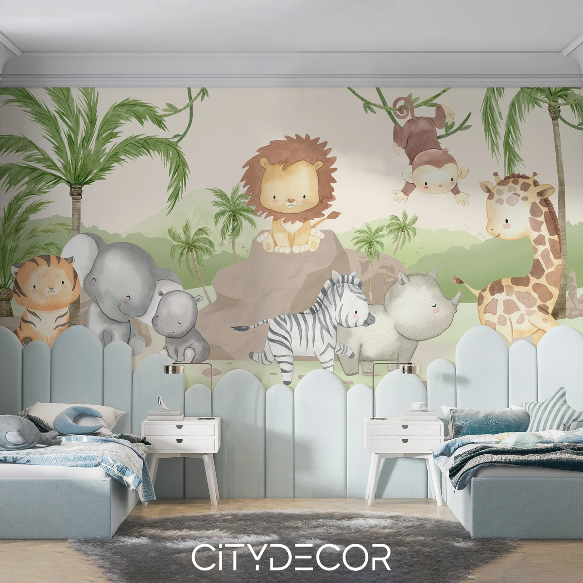 Фотообои на заказ по индивидуальному размеру Citydecor Джунгли зовут 38