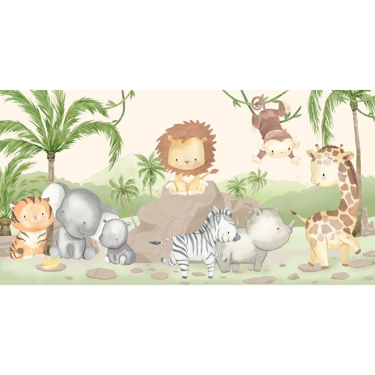 Фотообои на заказ по индивидуальному размеру Citydecor Джунгли зовут 38