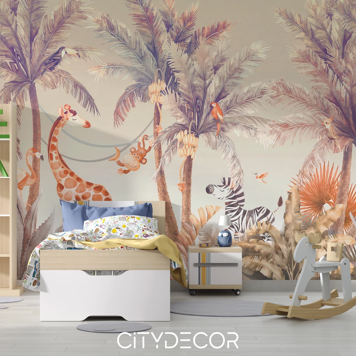 Фотообои на заказ по индивидуальному размеру Citydecor Джунгли зовут 39