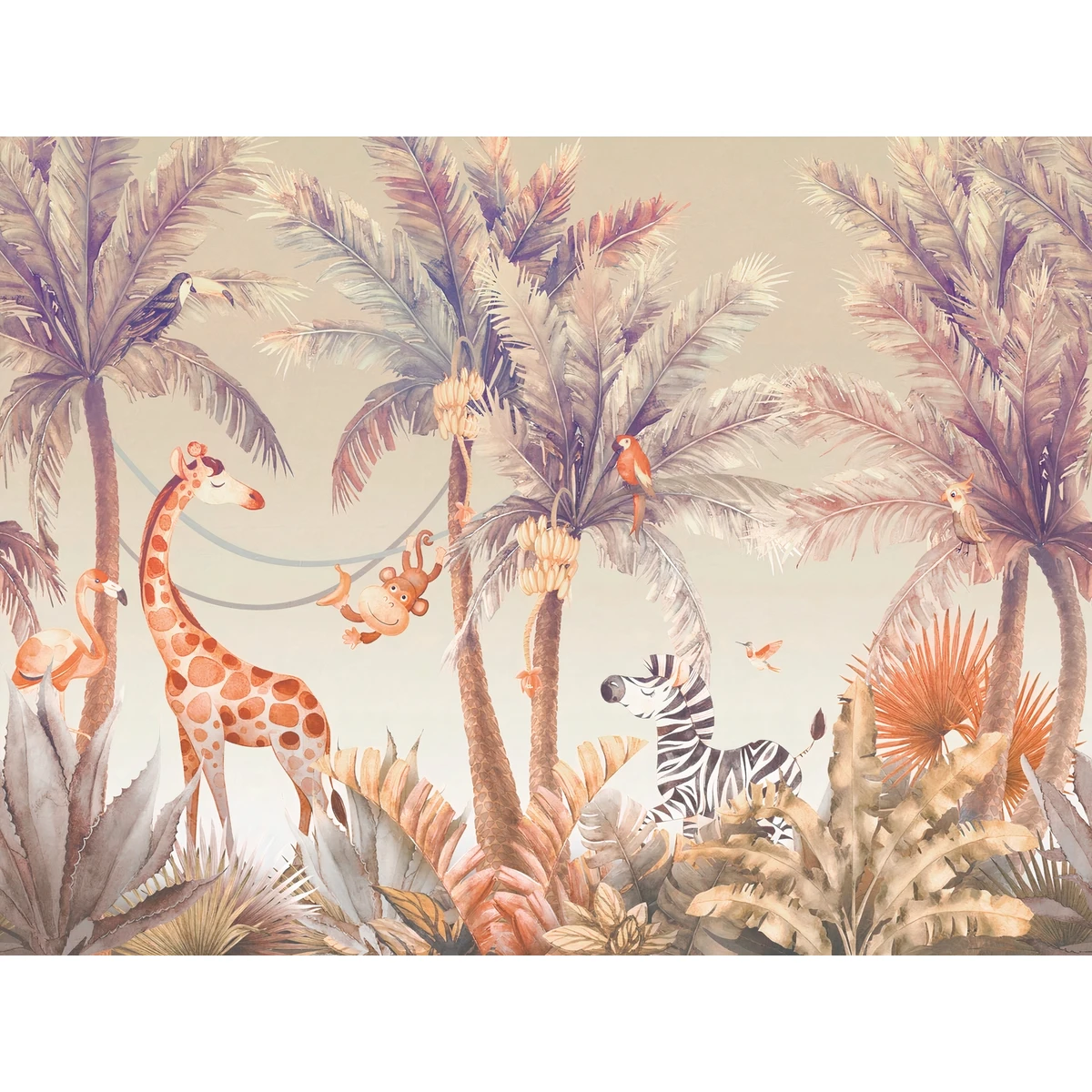 Фотообои на заказ по индивидуальному размеру Citydecor Джунгли зовут 39