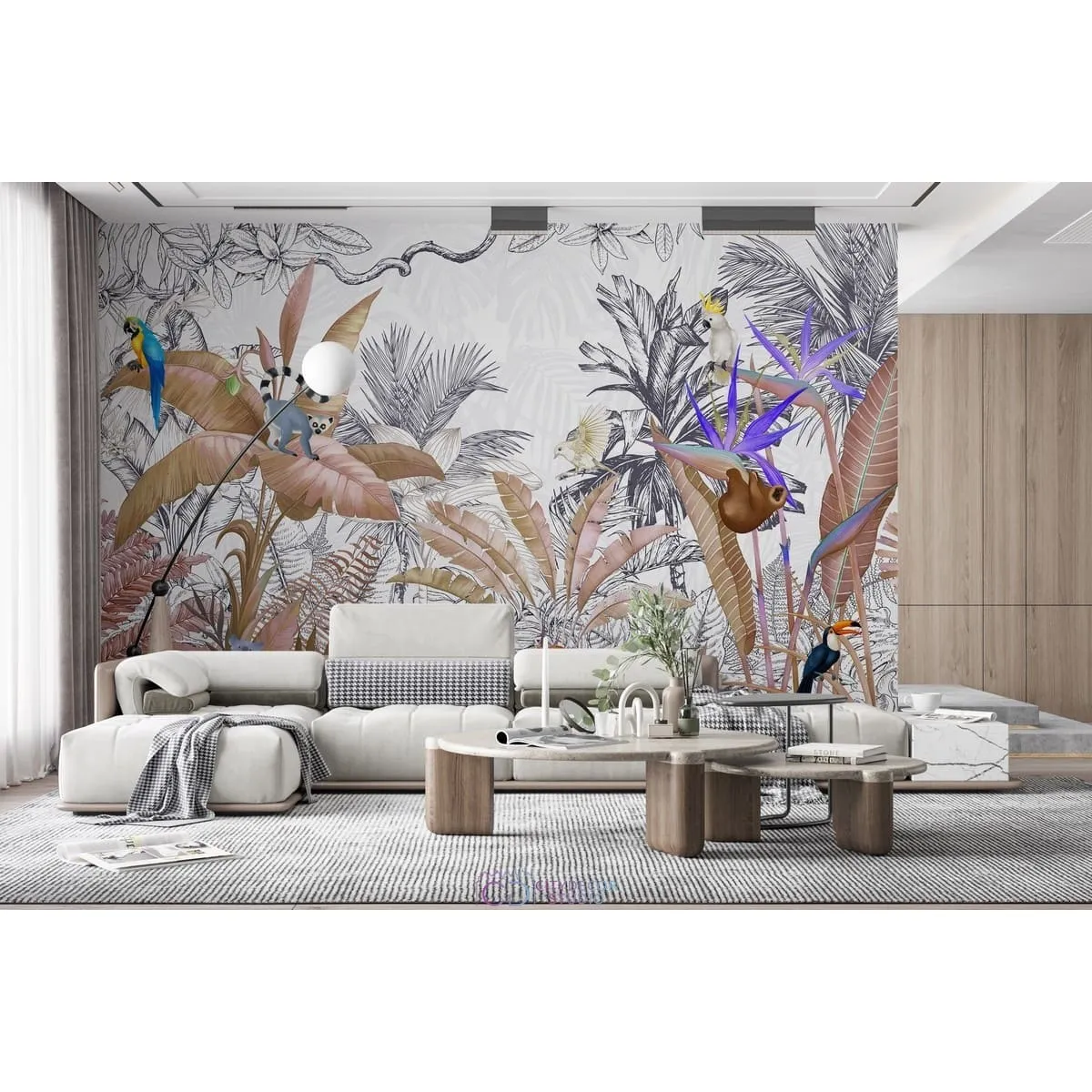 Дизайнерские фотообои по индивидуальному размеру Citydecor Джунгли зовут 6