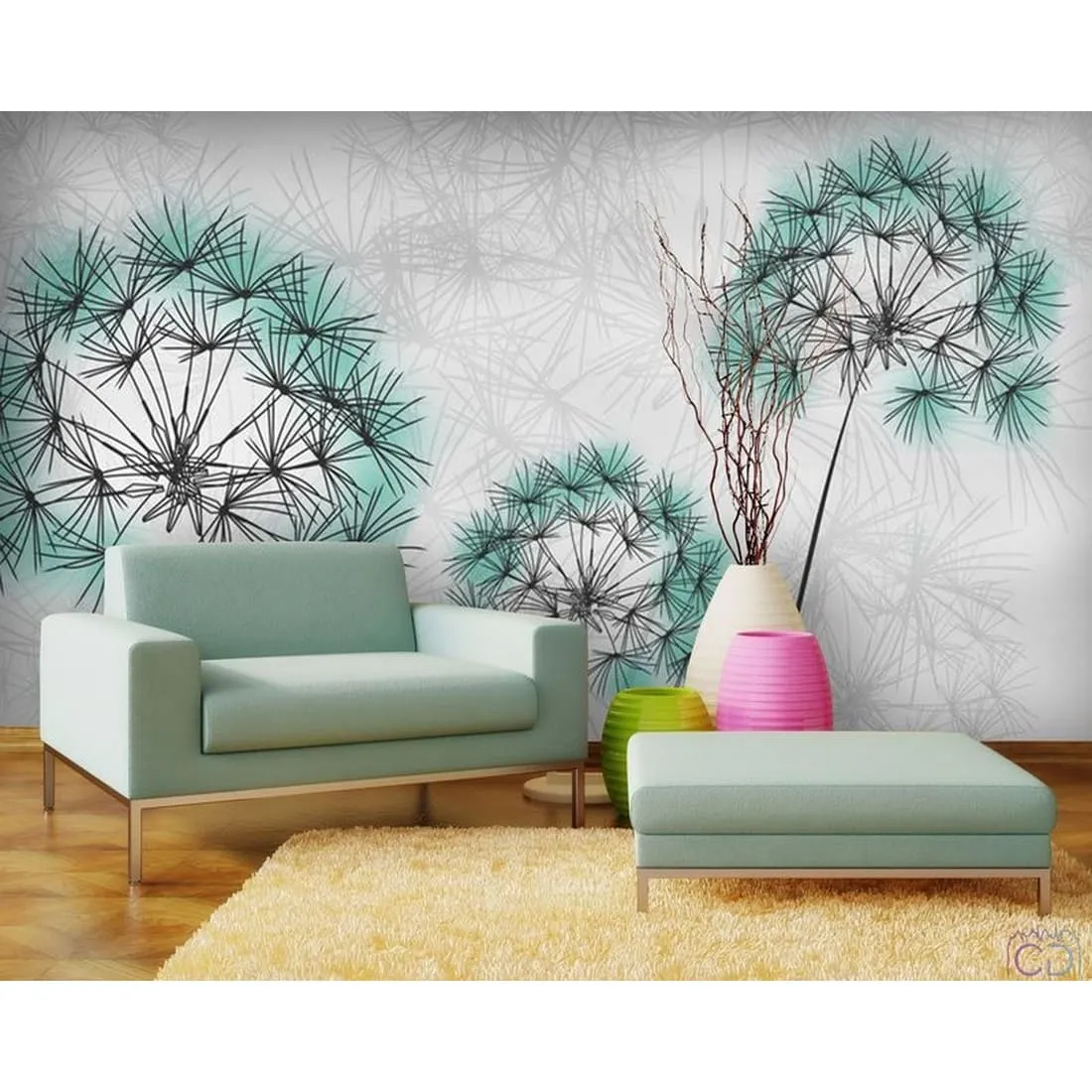 Фотообои на заказ по индивидуальному размеру Citydecor Цветы и Растения 12