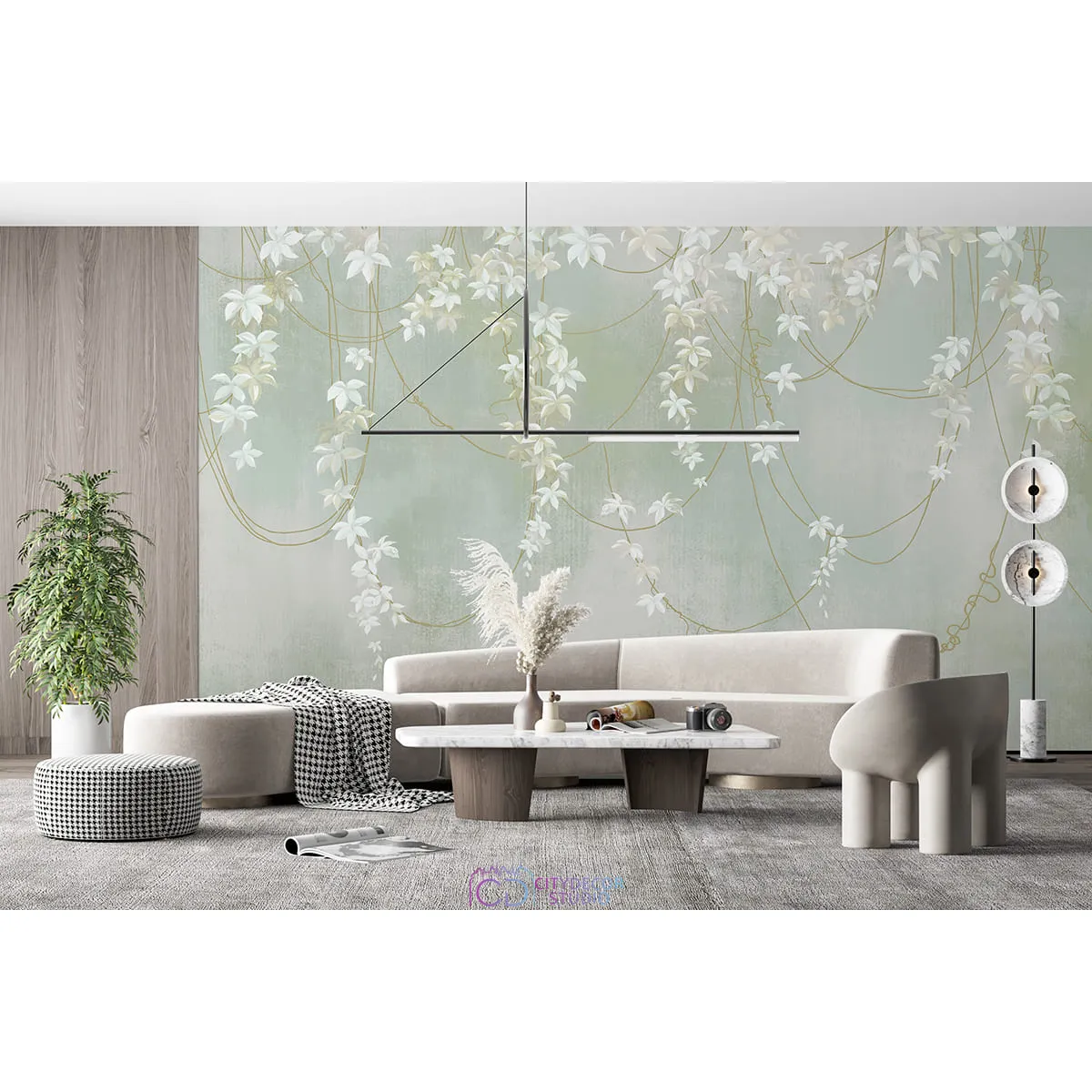 Фотообои на заказ по индивидуальному размеру Citydecor Цветы и Растения 214
