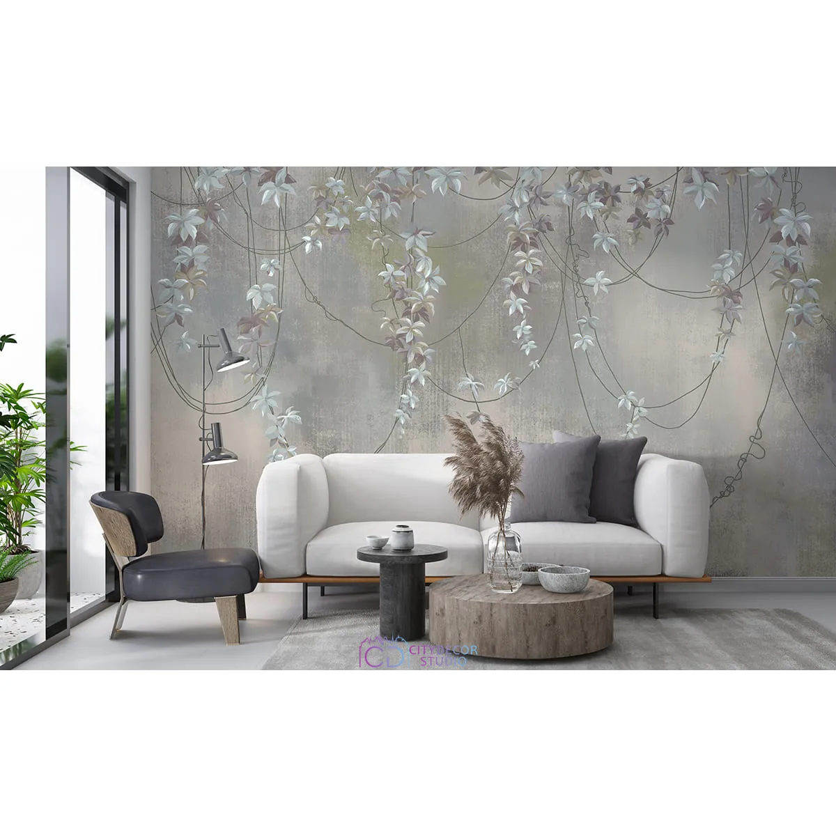 Фотообои на заказ по индивидуальному размеру Citydecor Цветы и Растения 217
