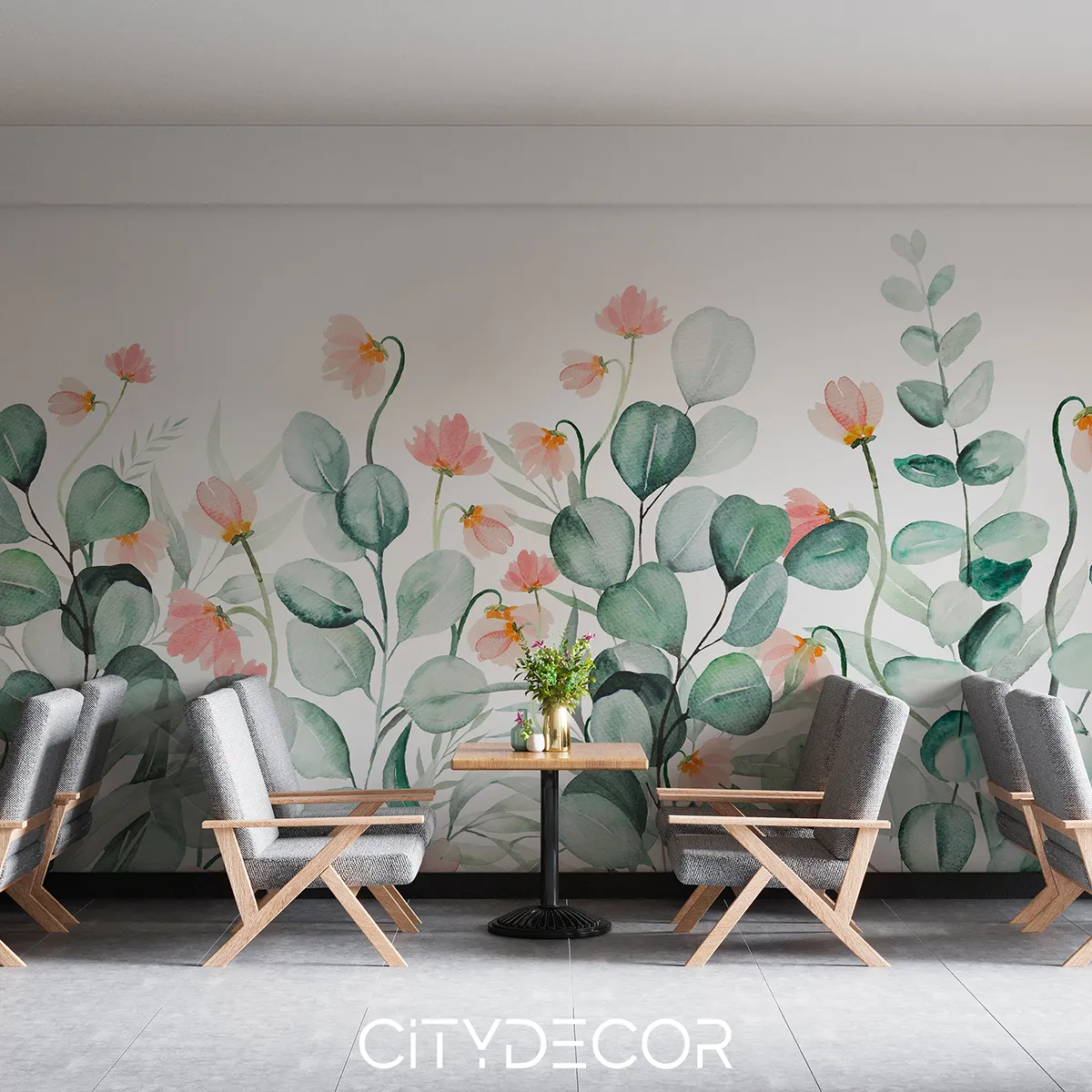 Фотообои на заказ по индивидуальному размеру Citydecor Цветы и растения 300