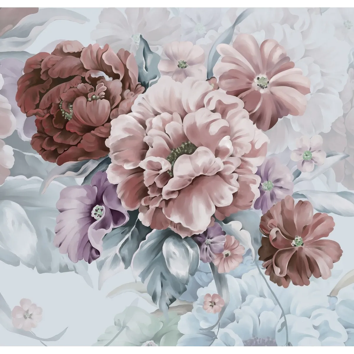 Фотообои на заказ по индивидуальному размеру Citydecor Flower town 1