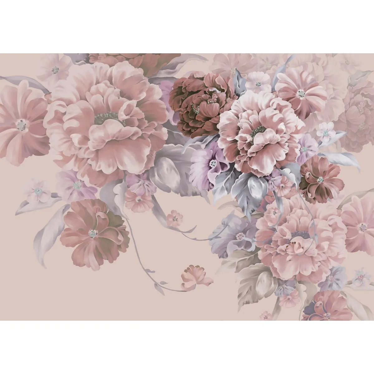 Фотообои на заказ по индивидуальному размеру Citydecor Flower town 2