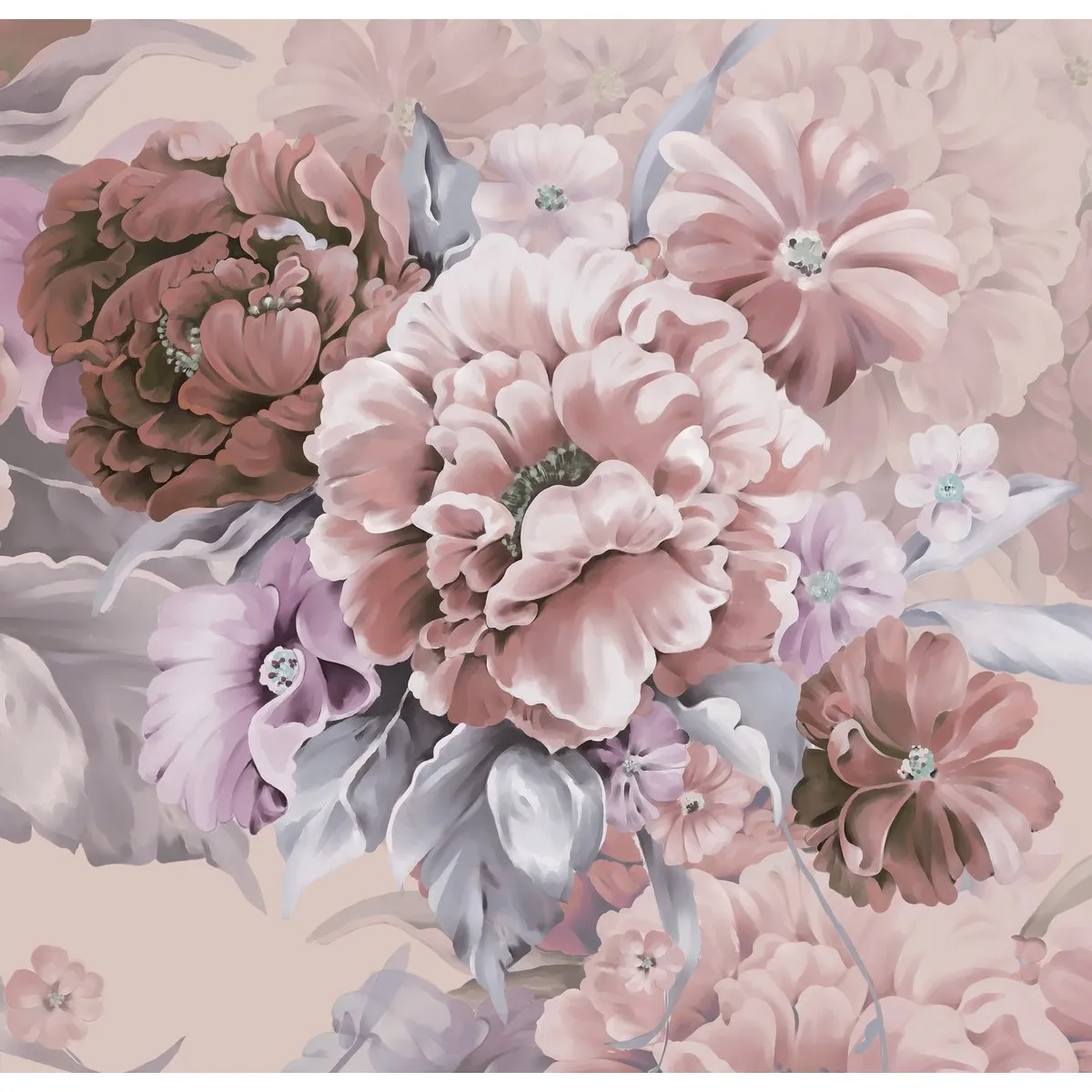 Фотообои на заказ по индивидуальному размеру Citydecor Flower town 2