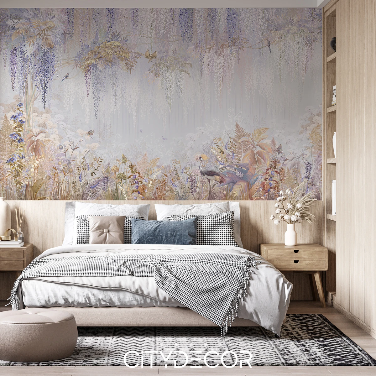 Фотообои на заказ по индивидуальному размеру Citydecor Flower Town 44