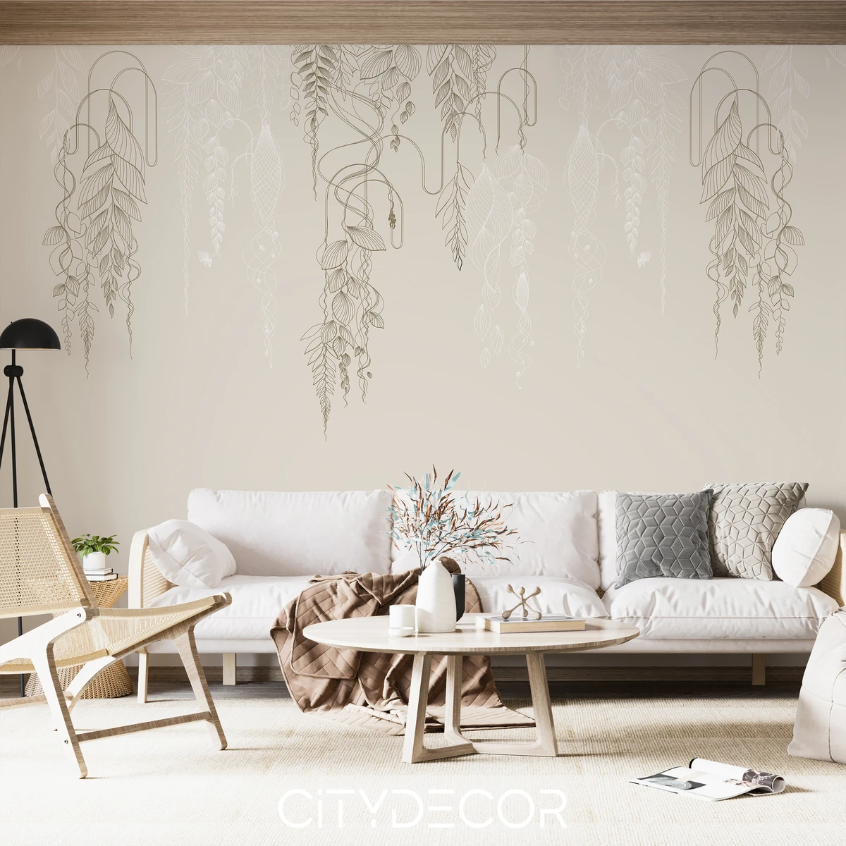 Фотообои на заказ по индивидуальному размеру Citydecor Flower Town 49