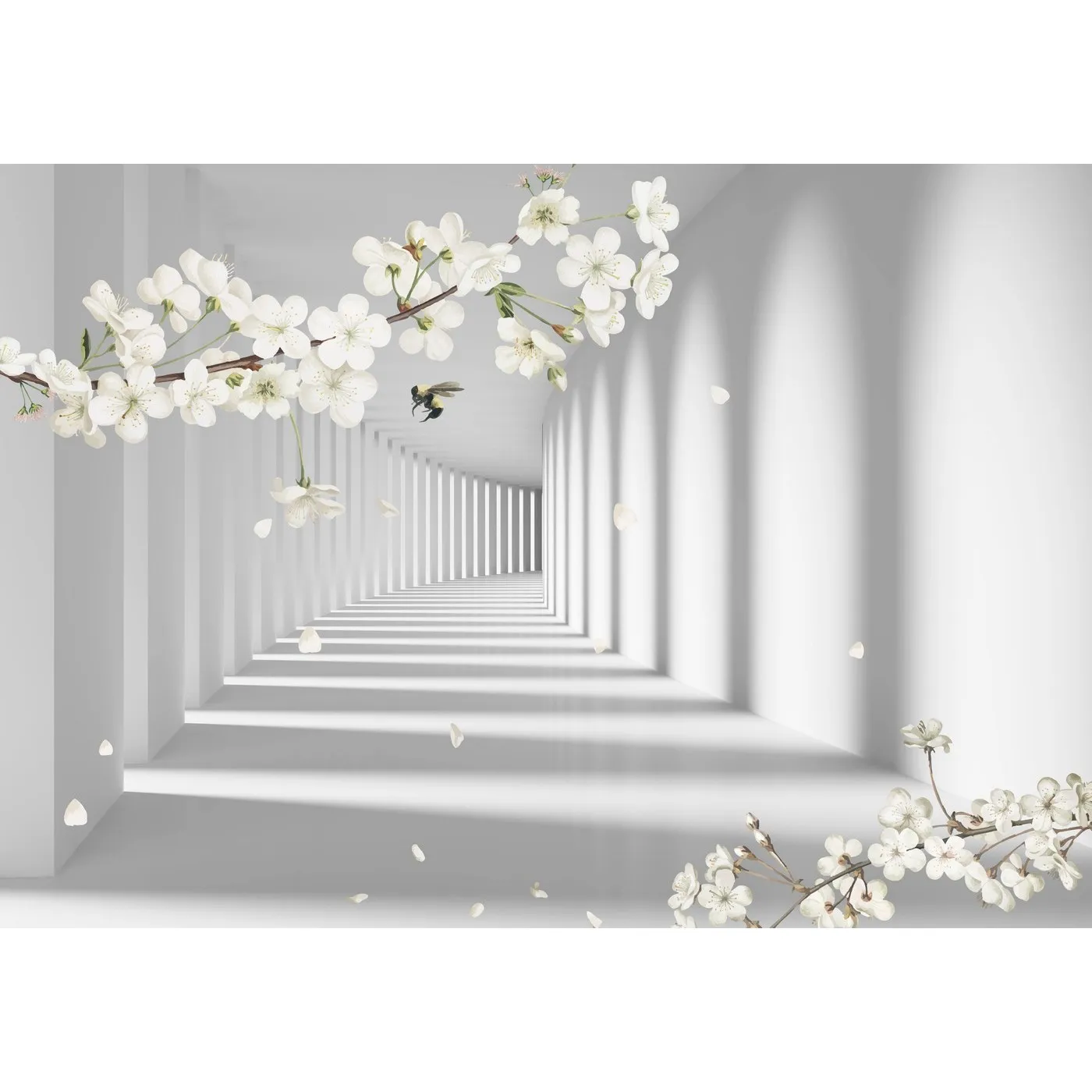 Фотообои на заказ по индивидуальному размеру Citydecor Flower Tunnel 3D 11