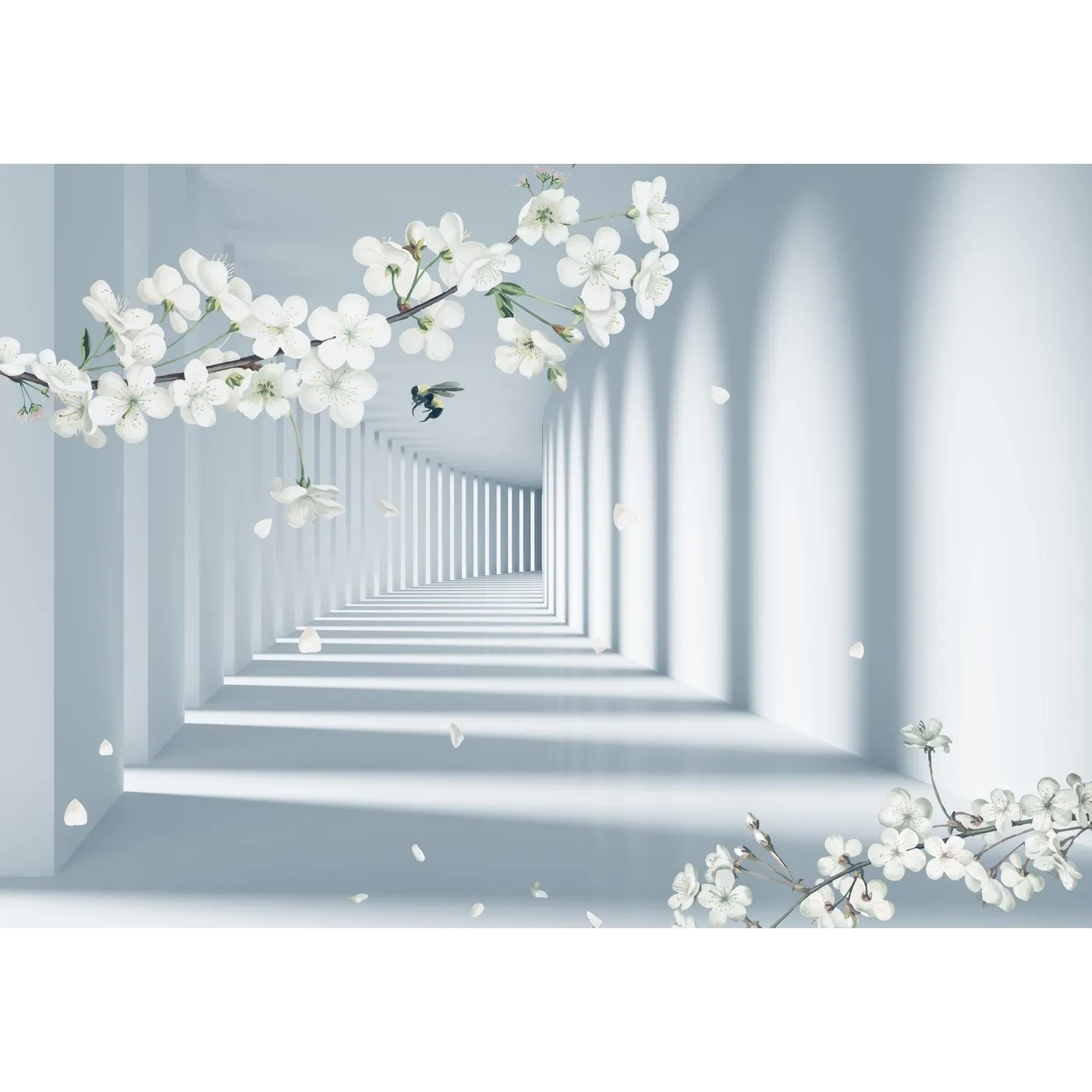 Фотообои на заказ по индивидуальному размеру Citydecor Flower Tunnel 3D 12