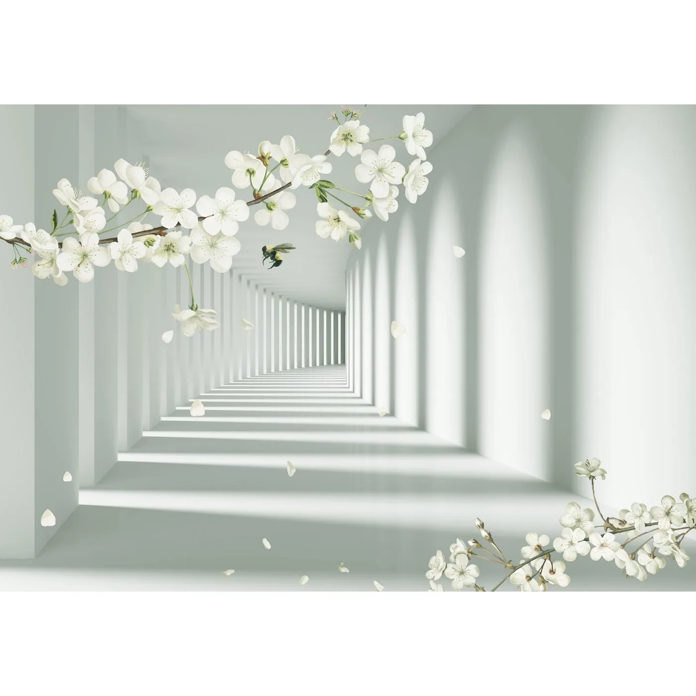 Фотообои на заказ по индивидуальному размеру Citydecor Flower Tunnel 3D 13