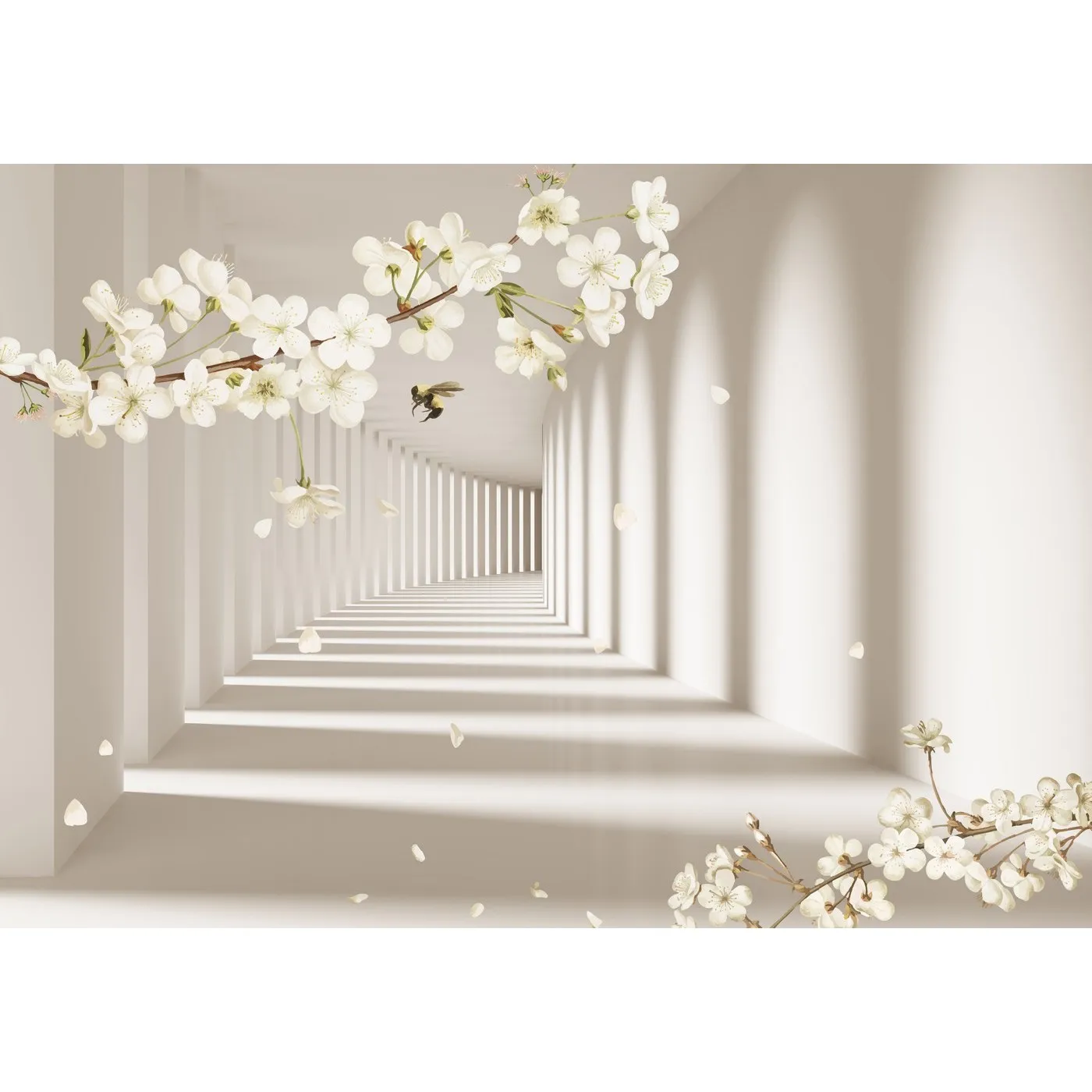Фотообои на заказ по индивидуальному размеру Citydecor Flower Tunnel 3D 14