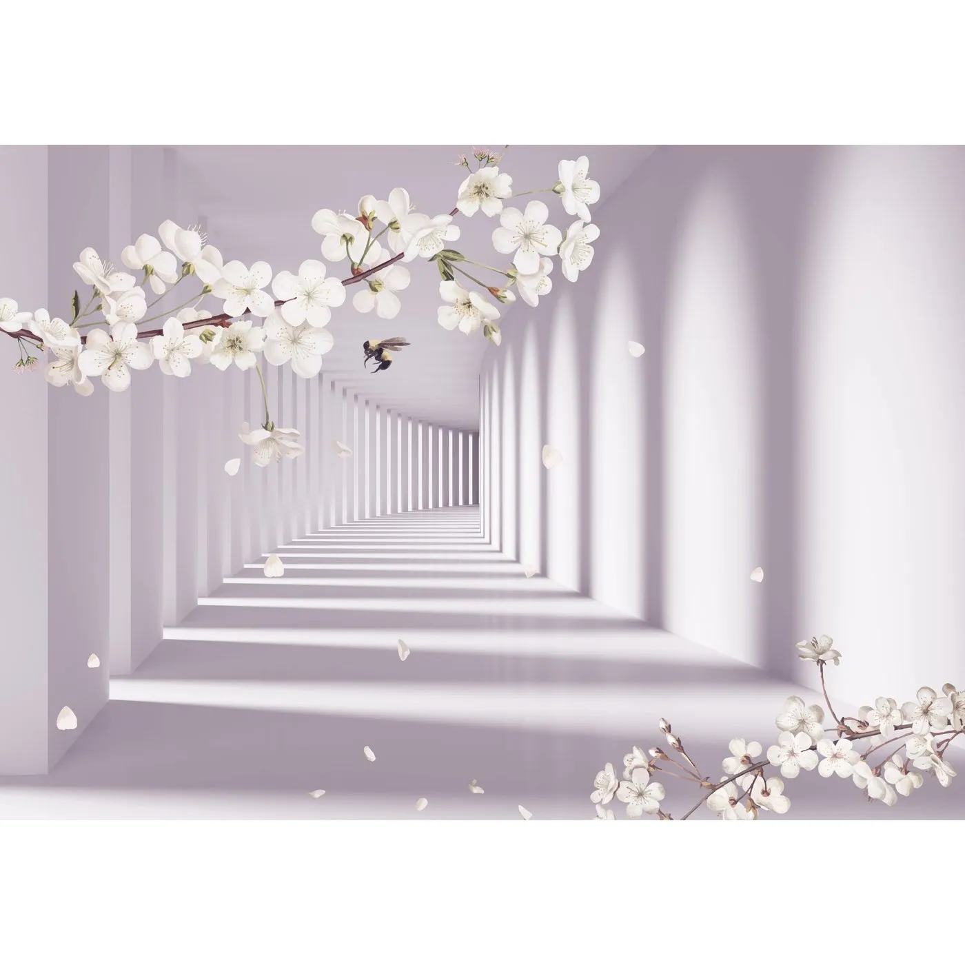 Фотообои на заказ по индивидуальному размеру Citydecor Flower Tunnel 3D 15