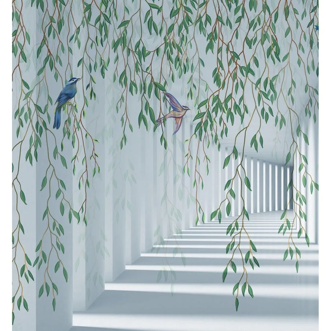 Фотообои на заказ по индивидуальному размеру Citydecor Flower Tunnel 3D 2