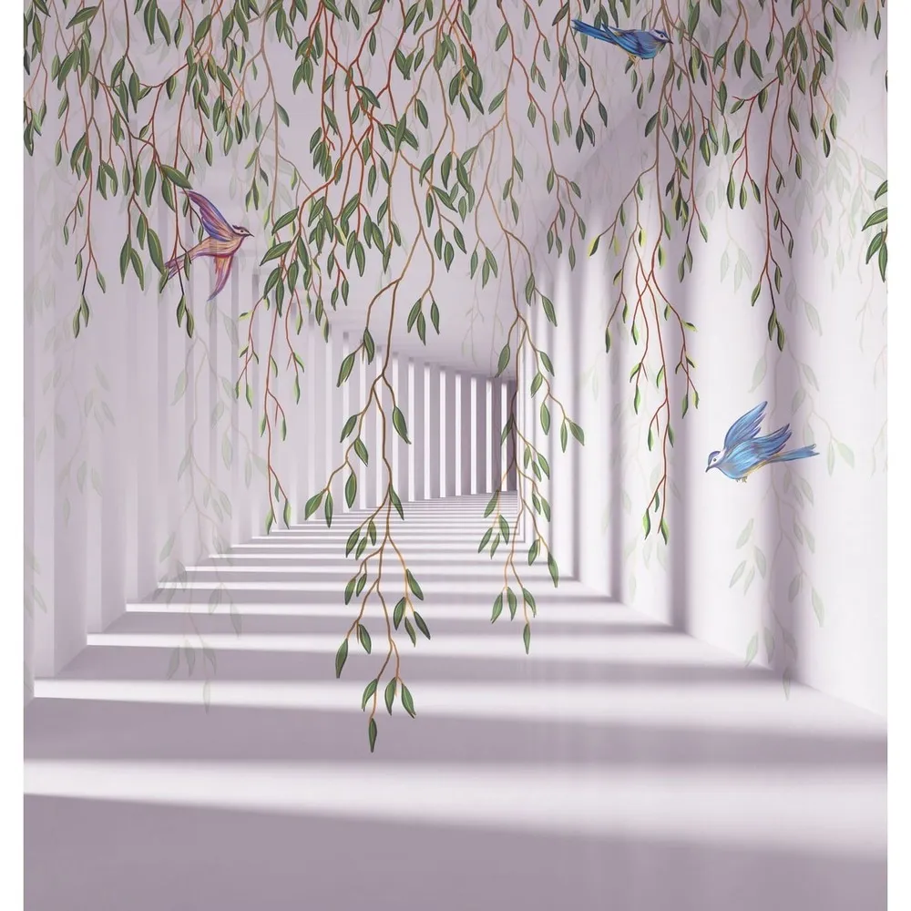 Фотообои на заказ по индивидуальному размеру Citydecor Flower Tunnel 3D 5