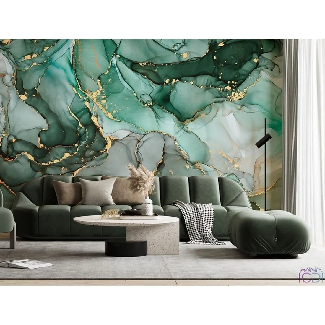 Фотообои на заказ по индивидуальному размеру Citydecor Флюид Арт 18