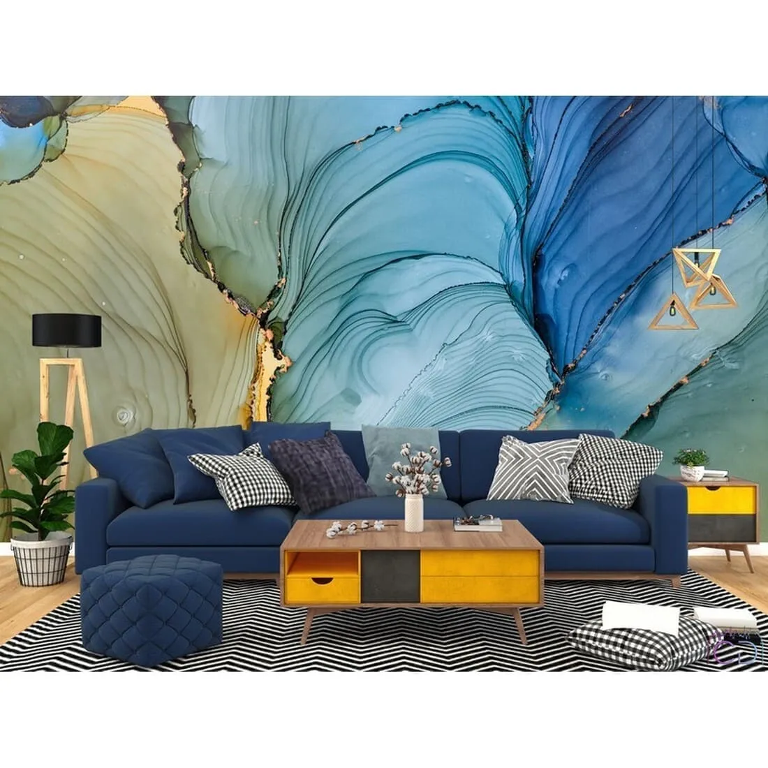 Фотообои на заказ по индивидуальному размеру Citydecor Флюид Арт 22