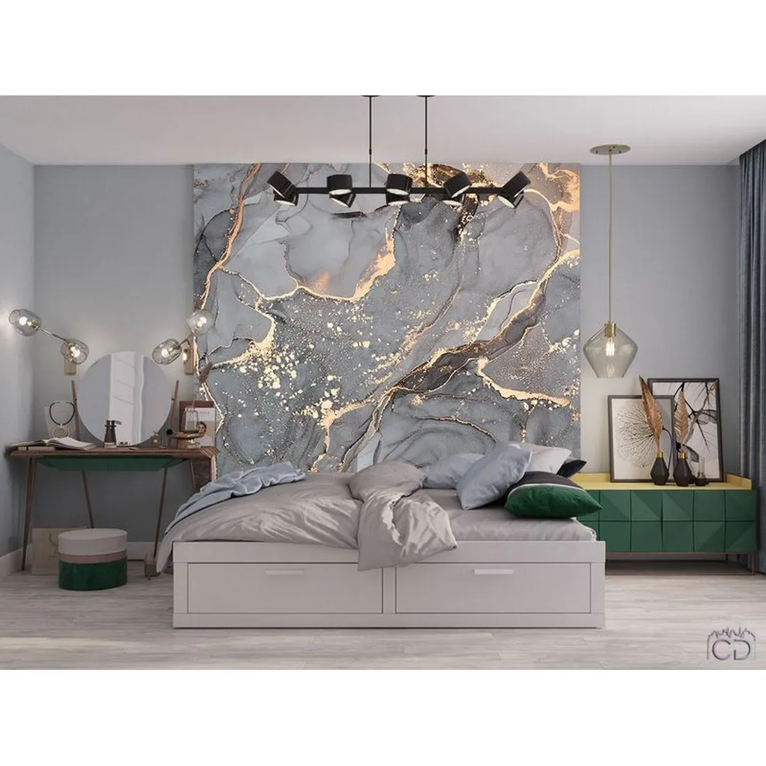 Фотообои на заказ по индивидуальному размеру Citydecor Флюид Арт 34