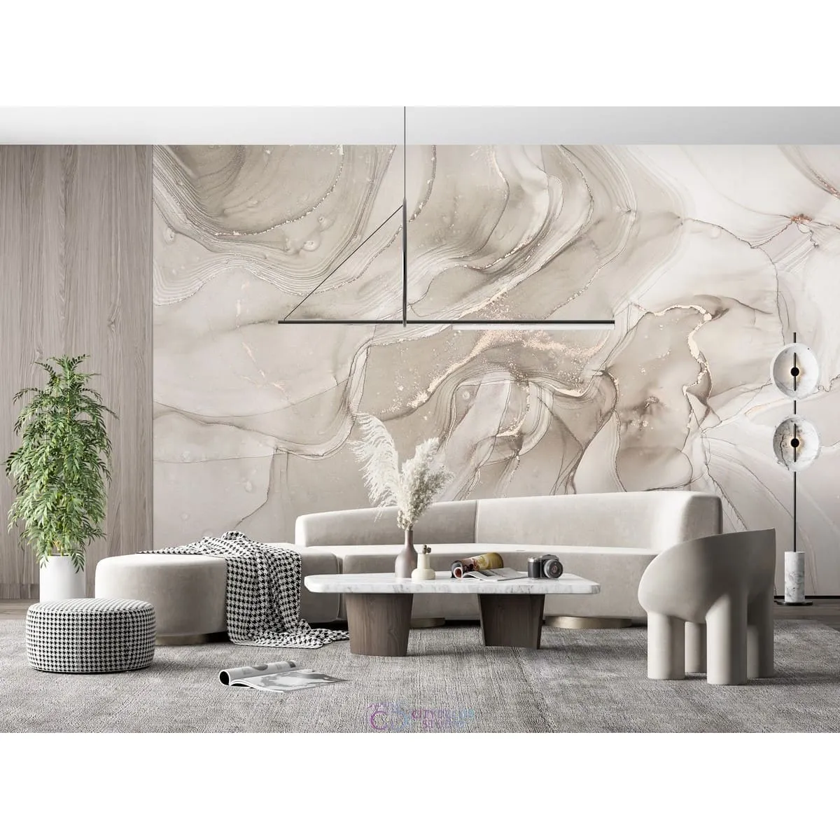 Фотообои на заказ по индивидуальному размеру Citydecor Флюид Арт 95