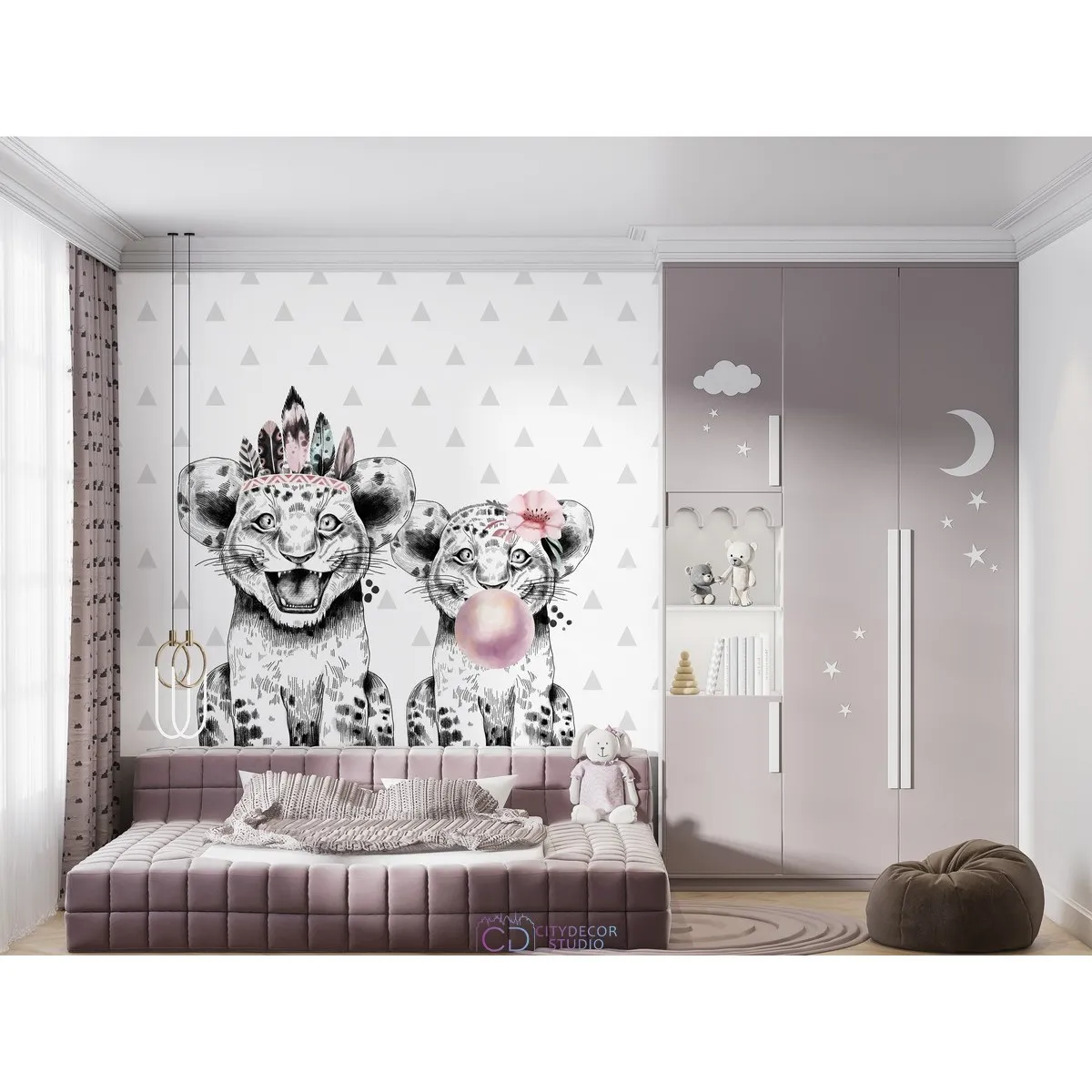 Дизайнерские фотообои по индивидуальному размеру Citydecor Fun 1
