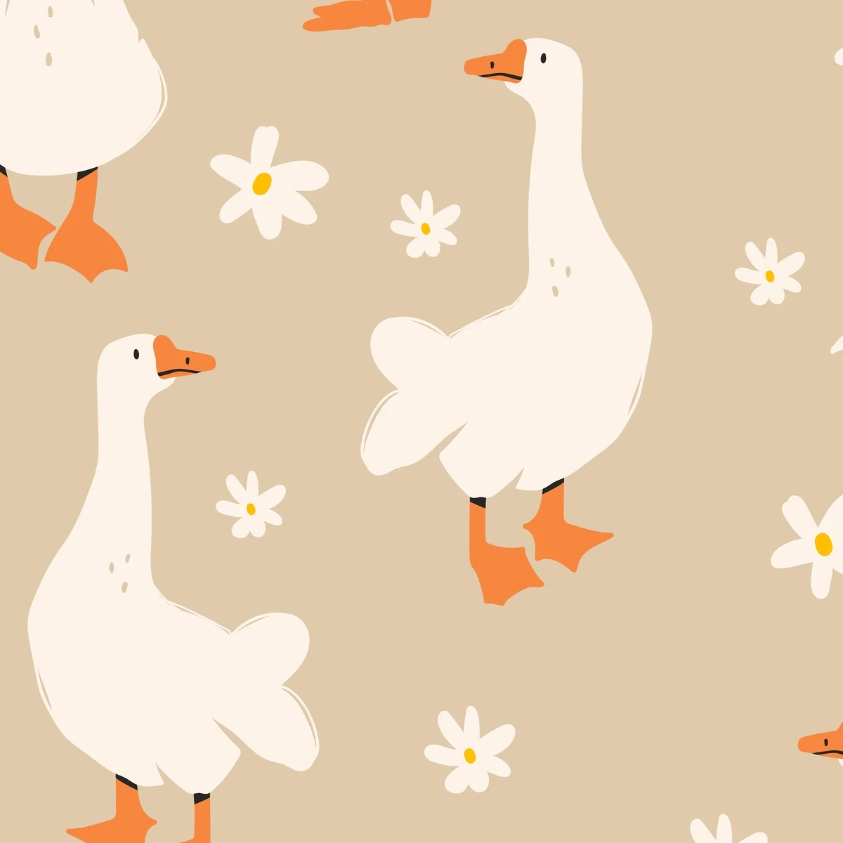 Фотообои на заказ по индивидуальному размеру Citydecor Гуси 2