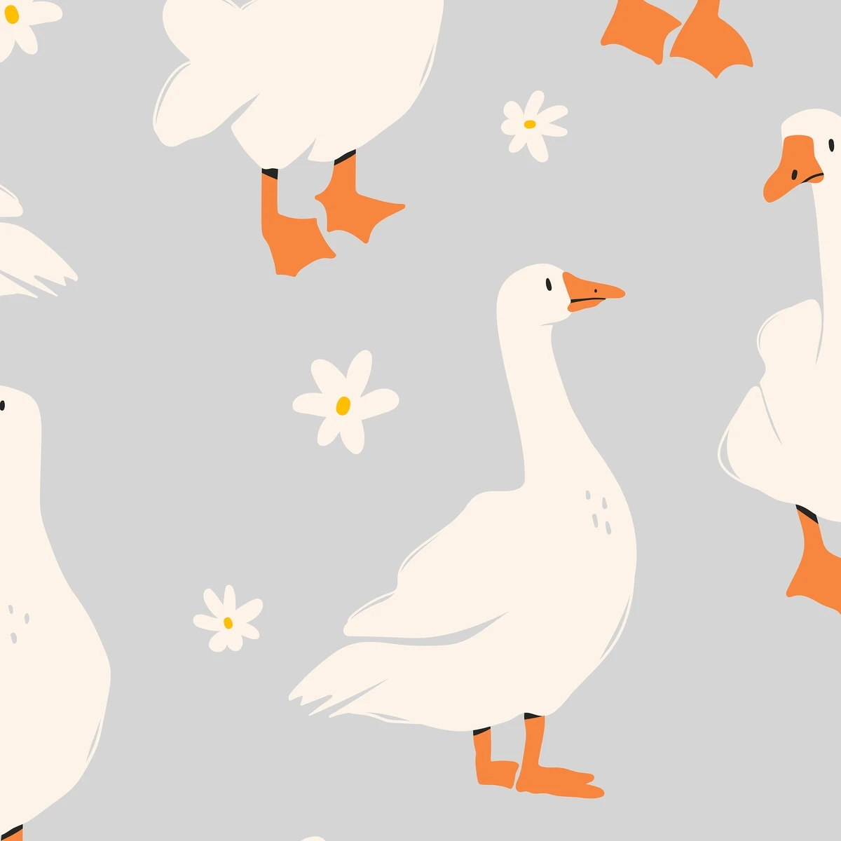 Фотообои на заказ по индивидуальному размеру Citydecor Гуси 3