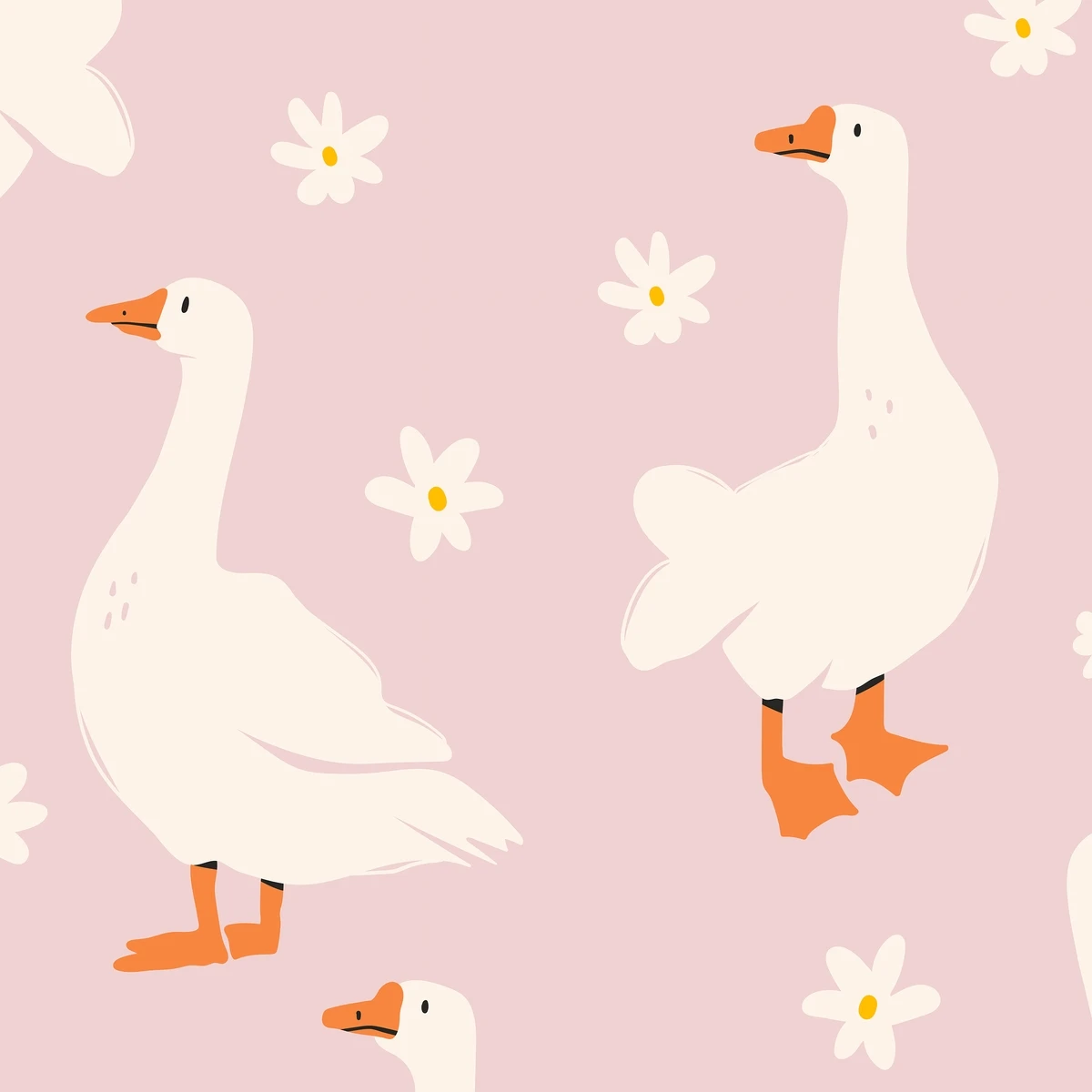 Фотообои на заказ по индивидуальному размеру Citydecor Гуси 4