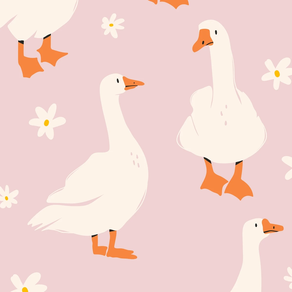 Фотообои на заказ по индивидуальному размеру Citydecor Гуси 4