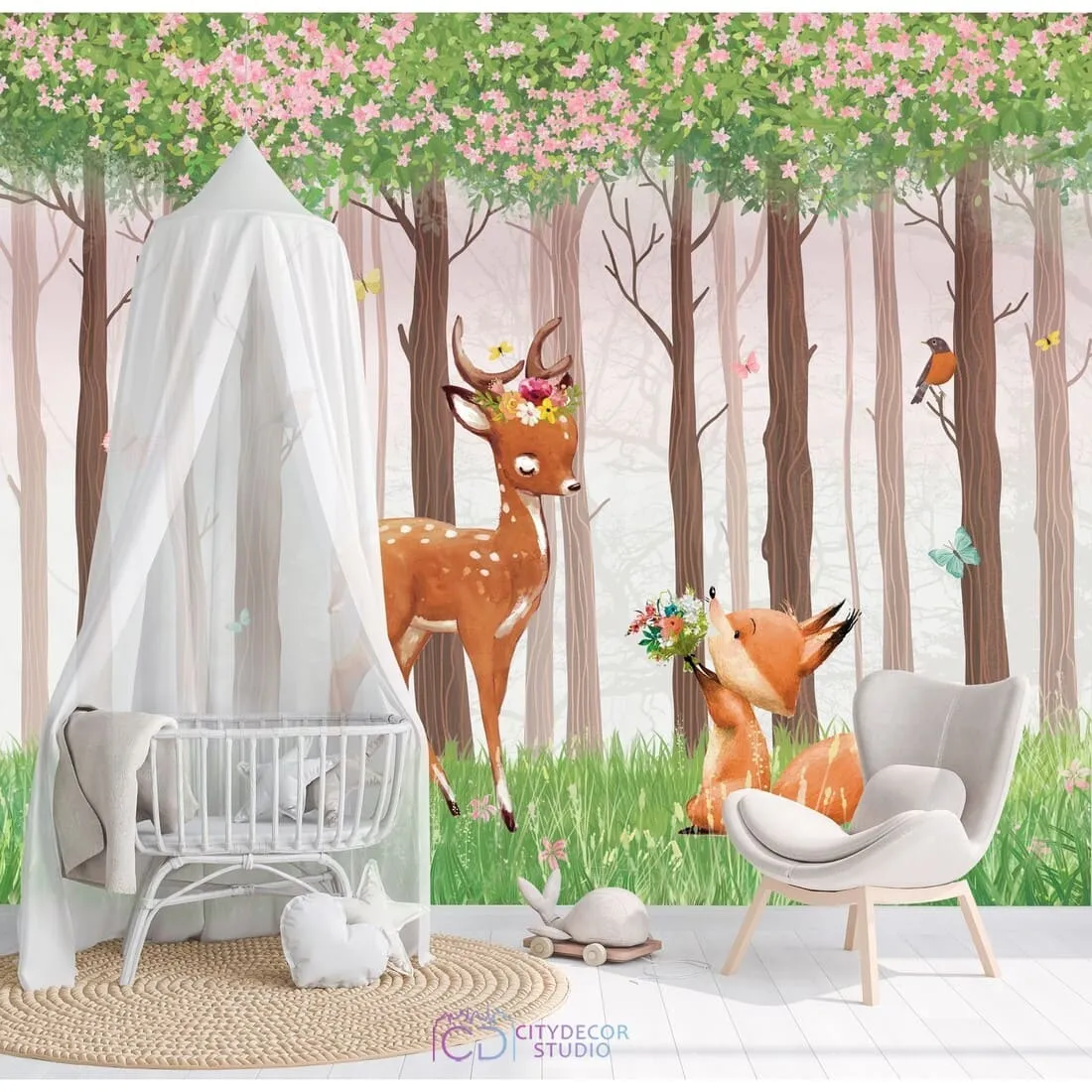 Дизайнерские фотообои по индивидуальному размеру Citydecor Magic Forest 1