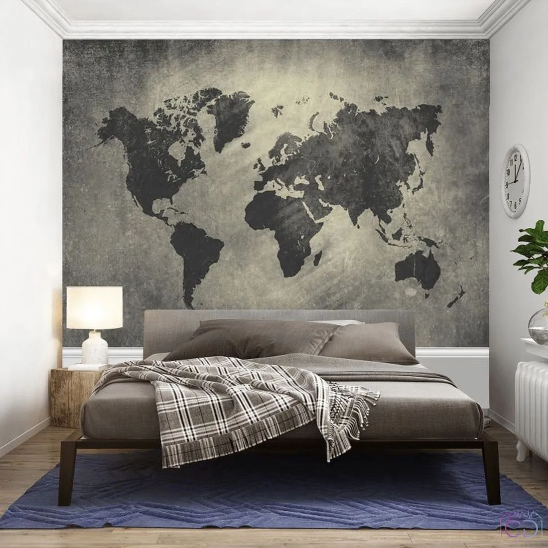 Фотообои на заказ по индивидуальному размеру Citydecor Карта мира 17