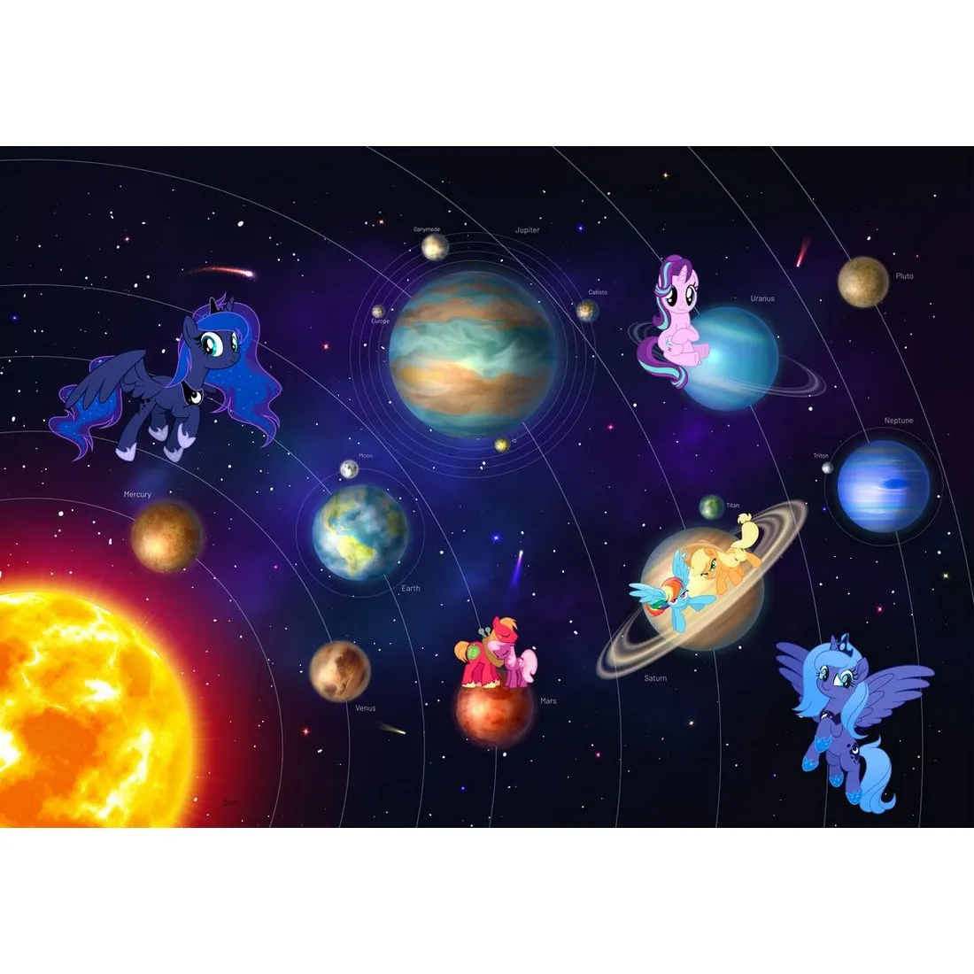 Фотообои на заказ по индивидуальному размеру Citydecor My Little Pony 3